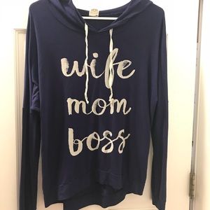 Like new “light sheer sweatshirt”